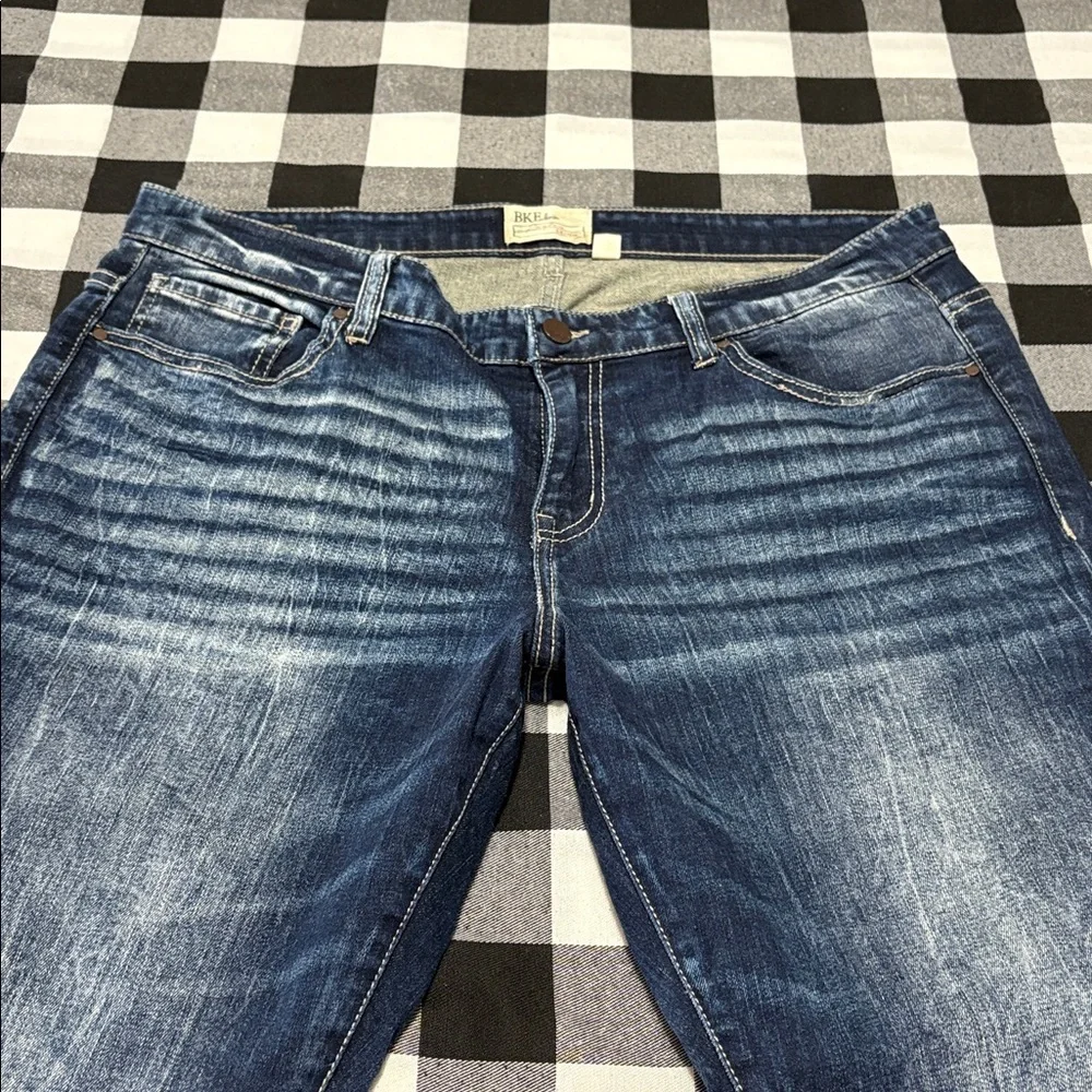 Buckle BKE Payton Skinny Jeans Women's Size 34 x 31.5 Stretch Distressed Dark - Picture 3 of 11